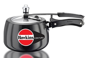 Schnellkochtopf Hawkins Contura Hard Anodized Aluminium Pressure Cooker, 3 Litres, Black - 