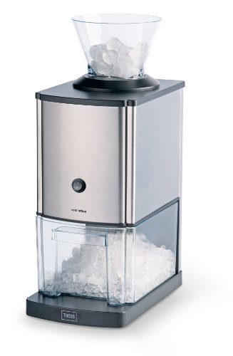 Trebs Edelstahl Eiscrusher ideal für Softdrinks, Cocktails oder kalte Nachtischzubereitung (1 kg zerkleinertes Eis pro Minute, Kapazität 3 Liter, 80 Watt) - 1