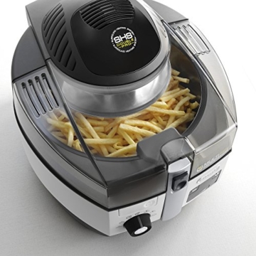 DeLonghi MultiFry Extra Chef FH1394/2 Heißluftfritteuse/Multicooker (1,7 kg Fassungsvermögen, 1.400W / 1.000W, 8 Portionen, SHS-Double-Pro, Rezepte-App) grau/weiß - 2