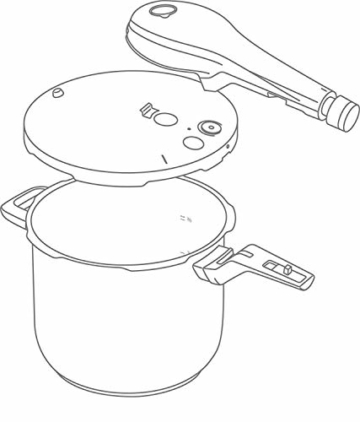 WMF Perfect Premium Schnellkochtopf Set 2-teilig 6,5l & 3,0l mit Einsatz-Set, Cromargan Edelstahl poliert, 2 Kochstufen Einhand-Kochstufenregler, induktionsgeeignet, spülmaschinengeeignet, Ø 22 cm - 3