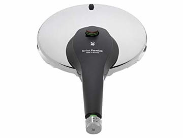WMF Perfect Premium Schnellkochtopf Set 2-teilig 4,5l & 3,0l mit Einsatz-Set, Cromargan Edelstahl poliert, 2 Kochstufen Einhand-Kochstufenregler, induktionsgeeignet, spülmaschinengeeignet, Ø 22 cm - 3