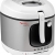 Moulinex AM4800 Mega 2kg Fritteuse | Fritteuse mit Öl | Anti-Geruchs-Filter | regelbare Temperatur | leichte Reinigung | knusprige Pommes | 1.800 Watt | für bis zu 8 Personen | Weiß/Silber - 1