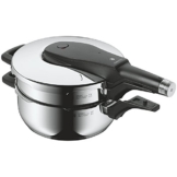 WMF Perfect Pro Schnellkochtopf-Set 2-teilig 3l & 4,5l ohne Einsatz Ø 22cm Made in Germany Innenskalierung Cromargan Edelstahl induktionsgeeignet -