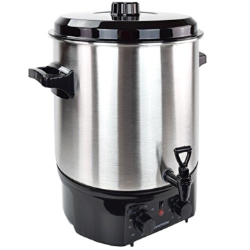 Syntrox Germany GK-2000W-SS 27 Liter vollautomatischer elektrischer Edelstahl Einkochautomat mit Zapfhahn Einkochtopf Glühweinautomat Glühweinkocher Heißgetränkeautomat Kaffeeautomat Schnellkochtopf - 4