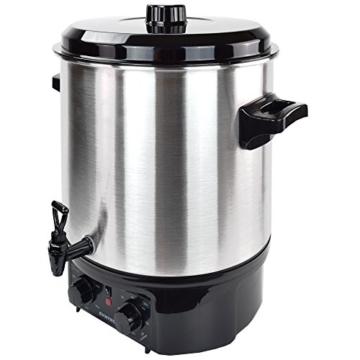 Syntrox Germany GK-2000W-SS 27 Liter vollautomatischer elektrischer Edelstahl Einkochautomat mit Zapfhahn Einkochtopf Glühweinautomat Glühweinkocher Heißgetränkeautomat Kaffeeautomat Schnellkochtopf - 7