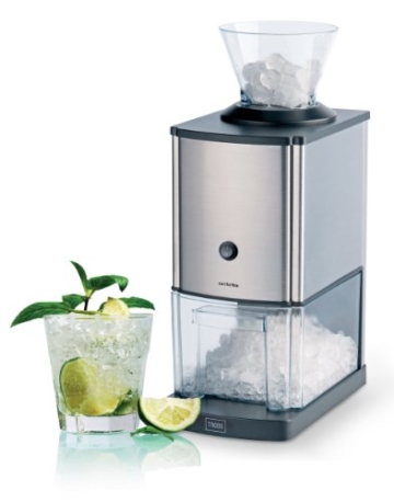 Trebs Edelstahl Eiscrusher ideal für Softdrinks, Cocktails oder kalte Nachtischzubereitung (1 kg zerkleinertes Eis pro Minute, Kapazität 3 Liter, 80 Watt) - 4