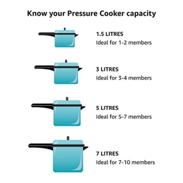 Hawkins CXT30 Contura Hard Anodized Induction Compatible Extra Thick Base Pressure Cooker, Black, 3L, 3 L - 8