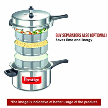 Prestige PPAPC5 Popular Pressure Cooker, 5 L, Silver - 2