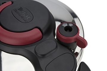 Tefal Clipso Minut Easy - Edelstahl-Schnellkochtopf mit 5 Sicherheitssystemen und Einfachem Einhandverschluss, schwarz 7,5 l bunt - 4