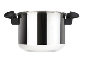 Tefal Clipso Minut Easy - Edelstahl-Schnellkochtopf mit 5 Sicherheitssystemen und Einfachem Einhandverschluss, schwarz 7,5 l bunt - 8