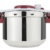 Tefal P4620733 Clipso Minut' Perfect Schnellkochtopf mit Garbkorb und Timer (6L) edelstahl/weiß/rot - 2