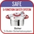 Tefal P4620733 Clipso Minut' Perfect Schnellkochtopf mit Garbkorb und Timer (6L) edelstahl/weiß/rot - 3