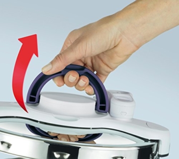 Tefal P4624805 Schnellkochtopf Clipso minut' Perfect 7,5 L + 'Mini-Zerkleinerer Color Art + Buch 100 Rezepte - 4