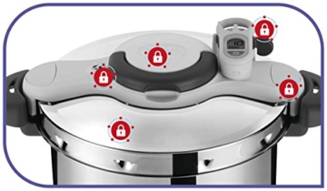 Tefal P4624805 Schnellkochtopf Clipso minut' Perfect 7,5 L + 'Mini-Zerkleinerer Color Art + Buch 100 Rezepte - 8