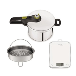 Tefal yy3081fa Schnellkochtopf Secure Neo 5 und Küchenwaage, Edelstahl, Edelstahl, 45 x 29 x 30 cm - 1