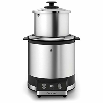 WMF KÜCHENminis Reiskocher mit Lunch-to-go-Box , Damfgarer, platzsparend, Extra To-Go-Deckel macht den Innentopf (1,0l) ohne Umfüllen zur festverschlossenen Lunchbox zum Mitnehmen, 220 W - 9