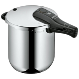 WMF Perfect Schnellkochtopf 8,5l, Cromargan Edelstahl poliert, 2 Kochstufen Einhand-Kochstufenregler, induktionsgeeignet, spülmaschinengeeignet, Ø 22 cm - 1